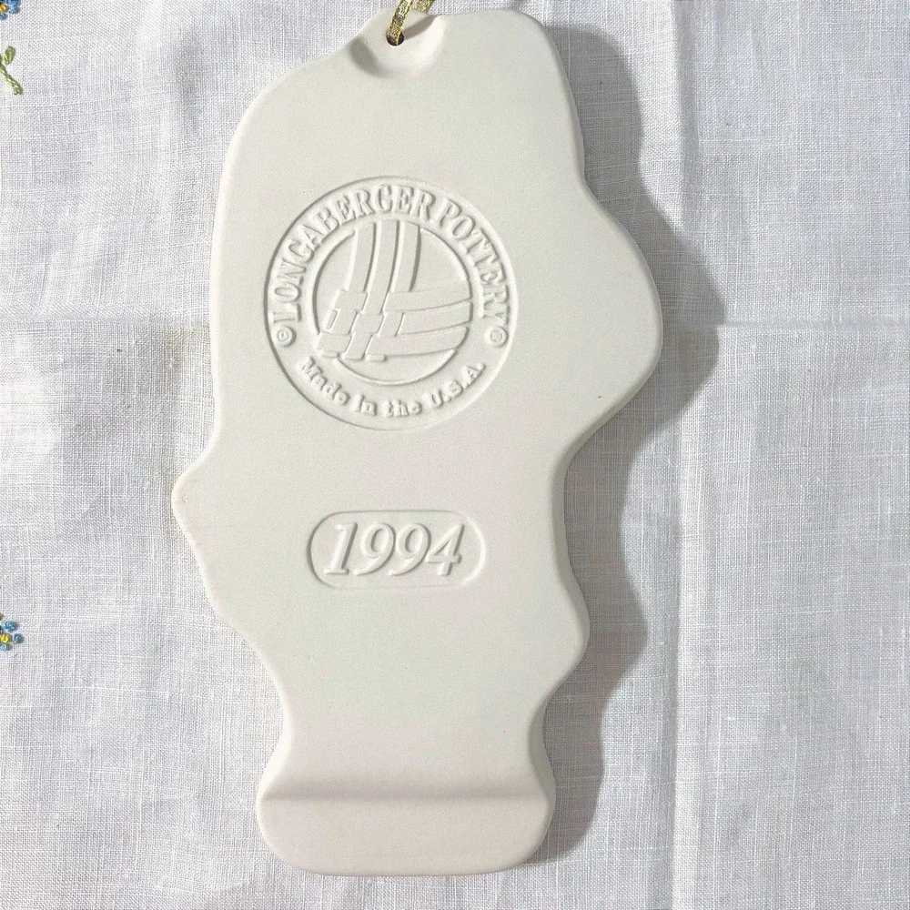 Longaberger Pottery 1994 Angel of Hope Cookie Mold‎ Limited Edition Christmas